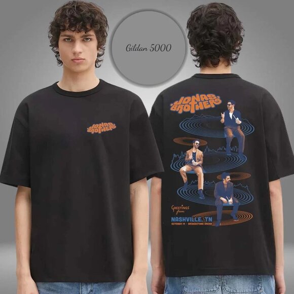 Jonas Brothers Nashville 2025 Two Sided T-Shirt 140 - Picture 1 of 6